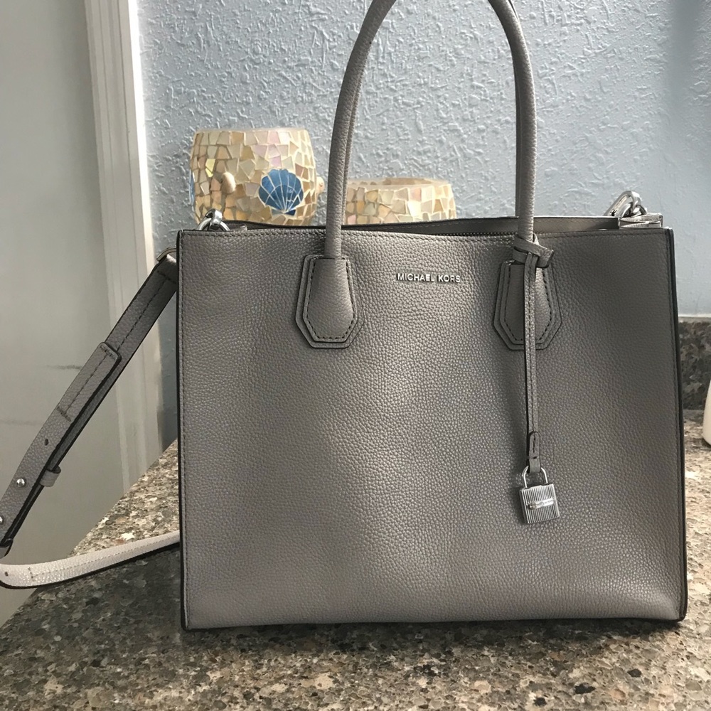 Michael Kors Grey Leather Tote